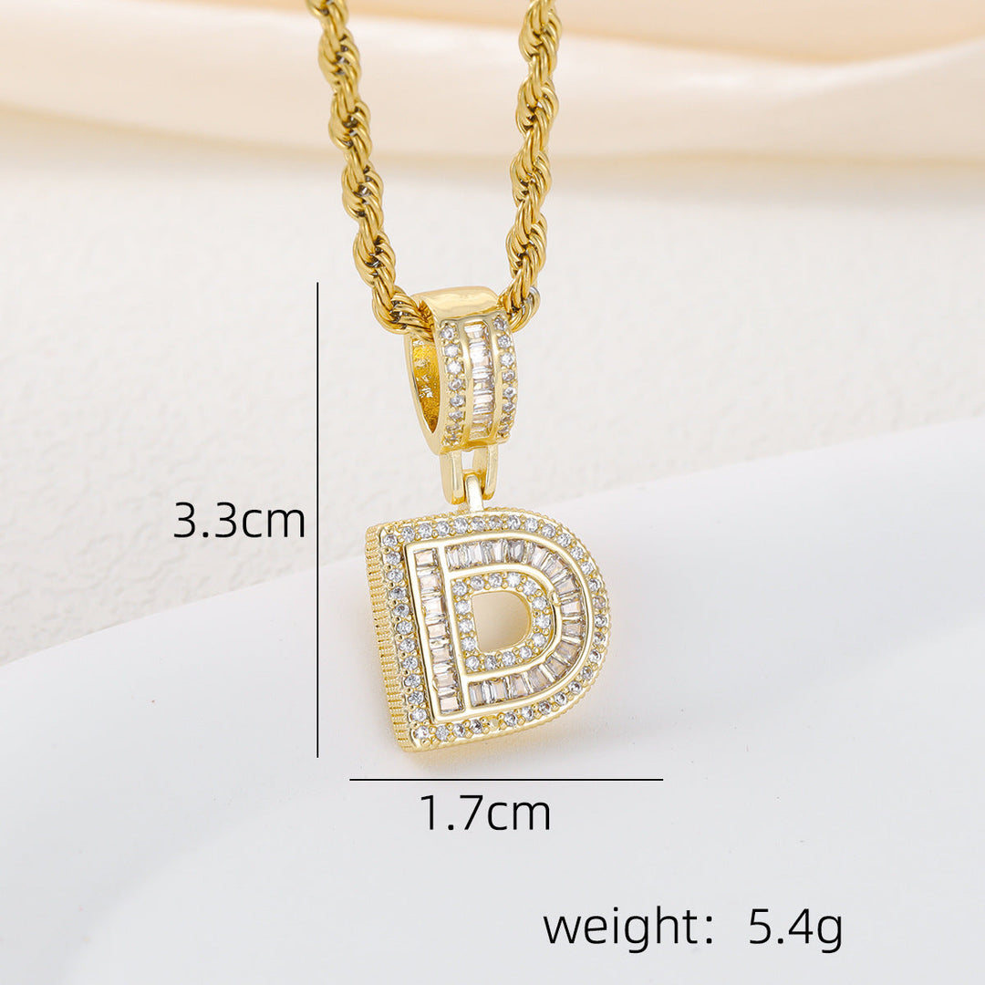 Alphabet Pendant Necklace
