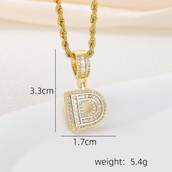 Alphabet Pendant Necklace