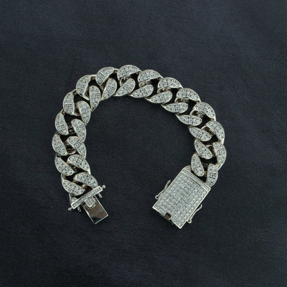 Premium 20mm Cuban Chain, Cuban Bracelet &amp; Watch Bundle