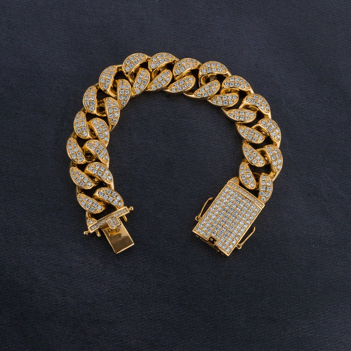 Premium 20mm Cuban Chain, Cuban Bracelet &amp; Watch Bundle