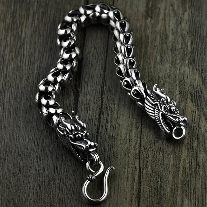 Double Dragon Head Bracelet