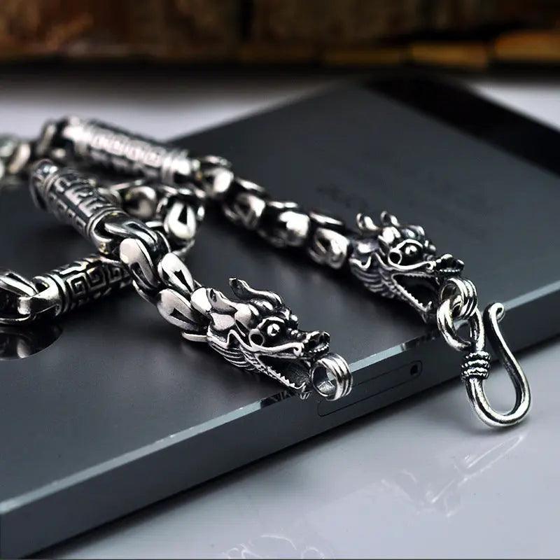 Double Head Dragon Scale Necklace