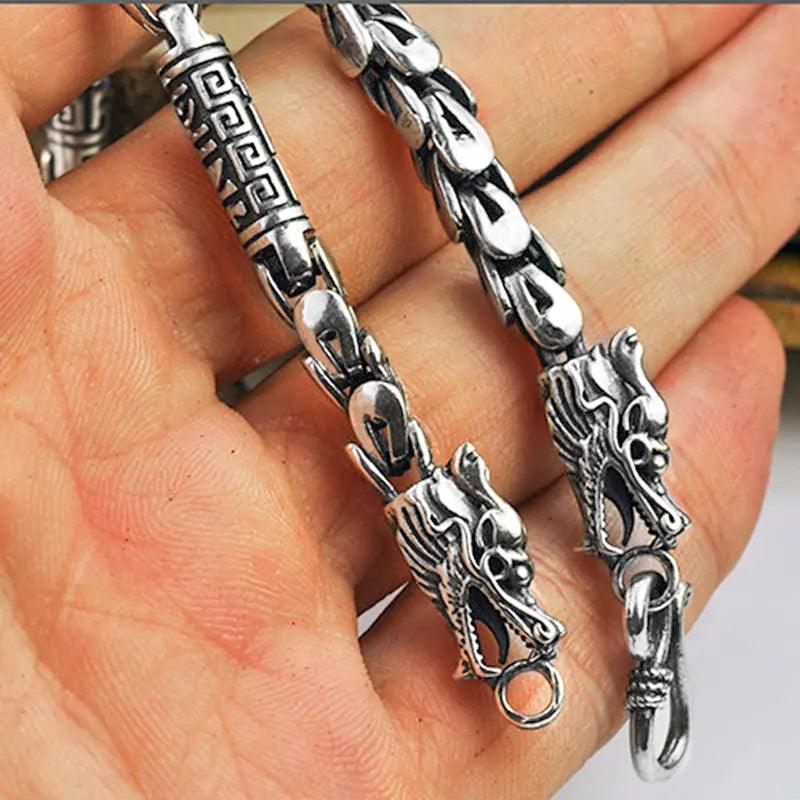 Double Head Dragon Scale Necklace