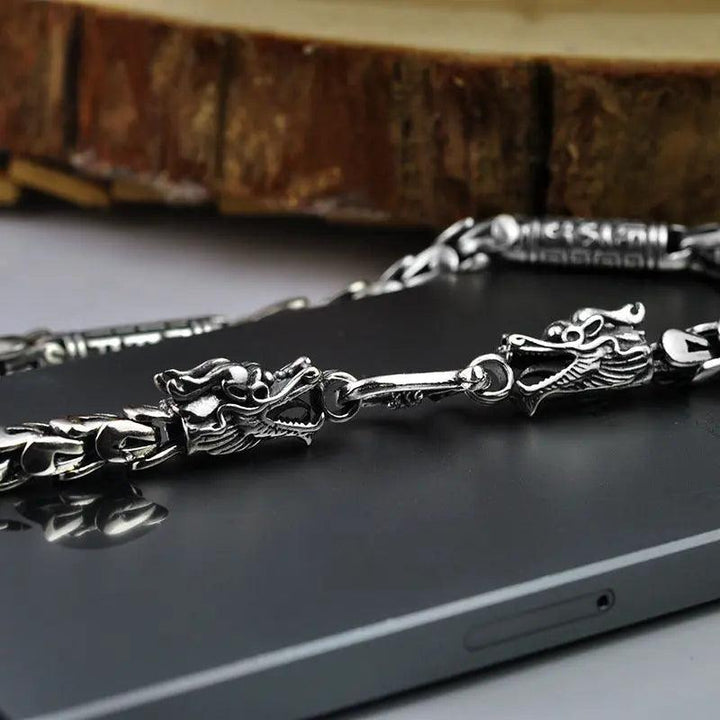 Double Head Dragon Scale Necklace