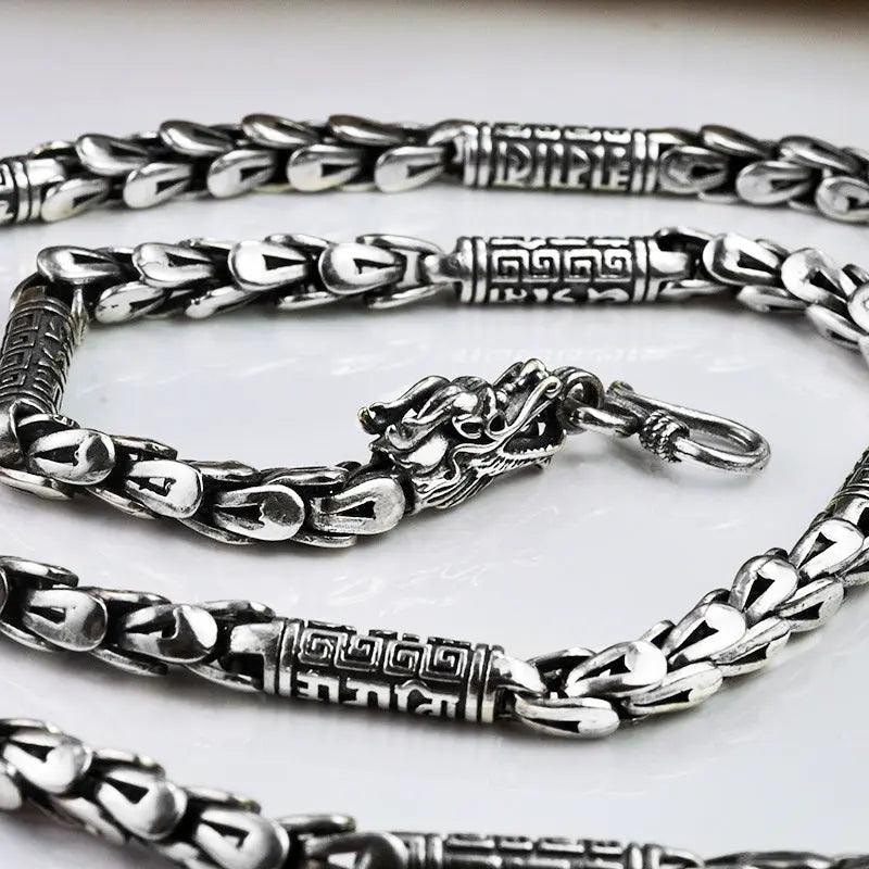 Double Head Dragon Scale Necklace