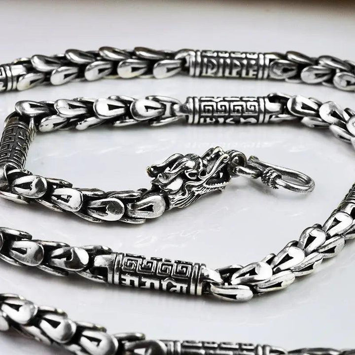 Double Head Dragon Scale Necklace