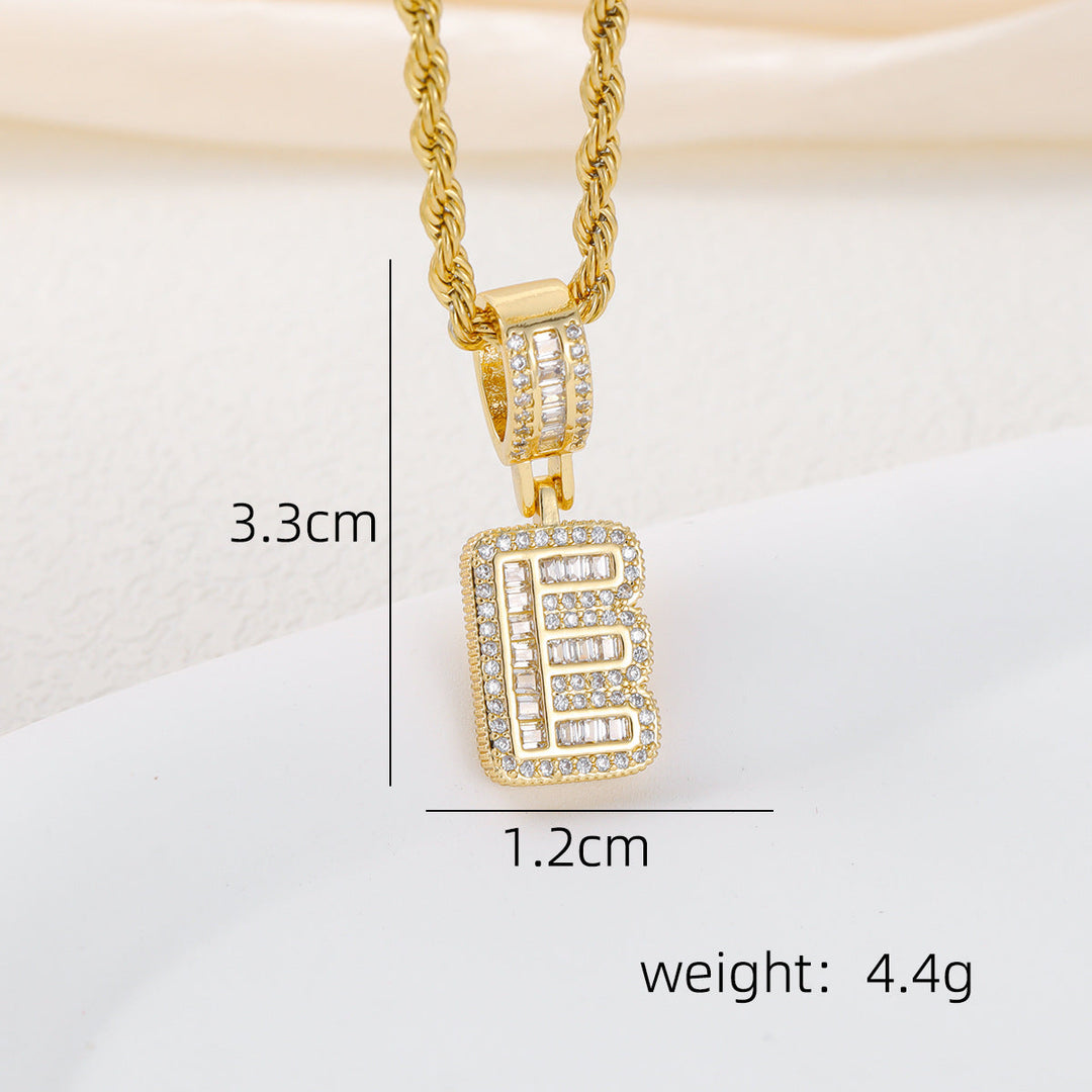 Alphabet Pendant Necklace