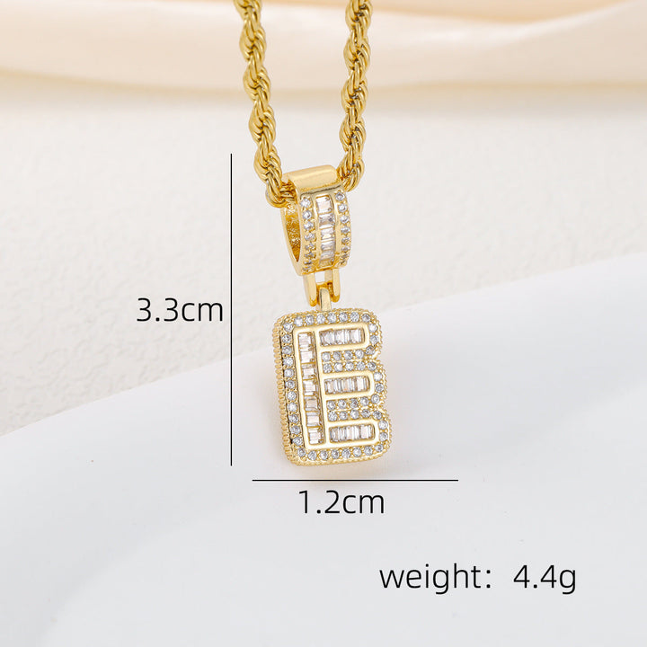 Alphabet Pendant Necklace