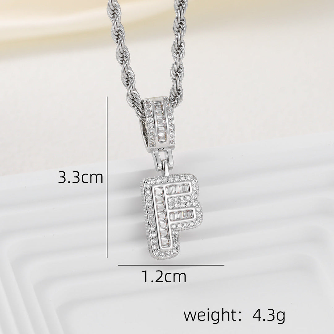Alphabet Pendant Necklace