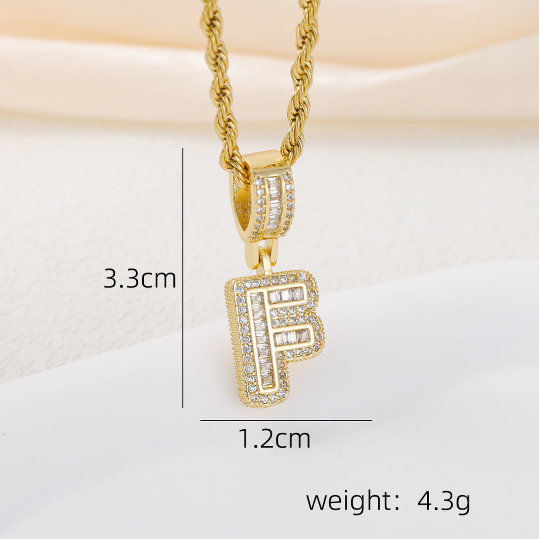 Alphabet Pendant Necklace