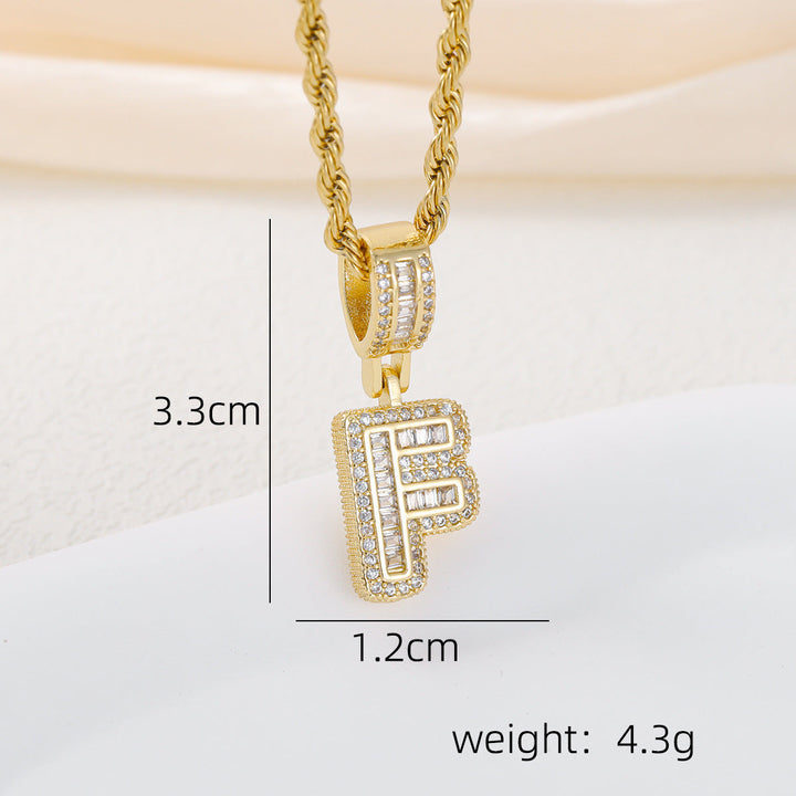 Alphabet Pendant Necklace