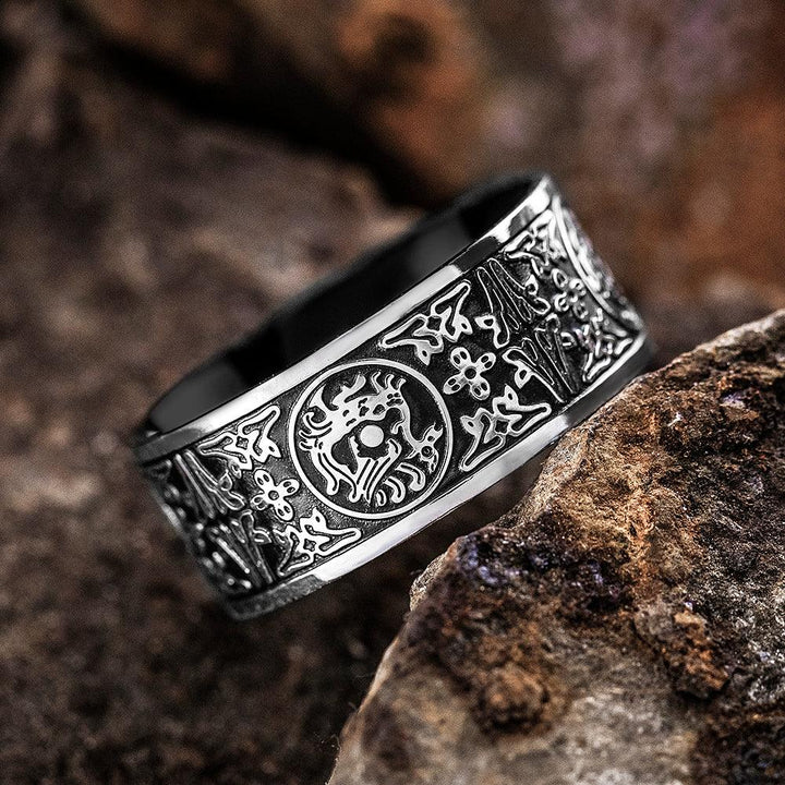 Four Ancient Beasts Stainless Steel Men&