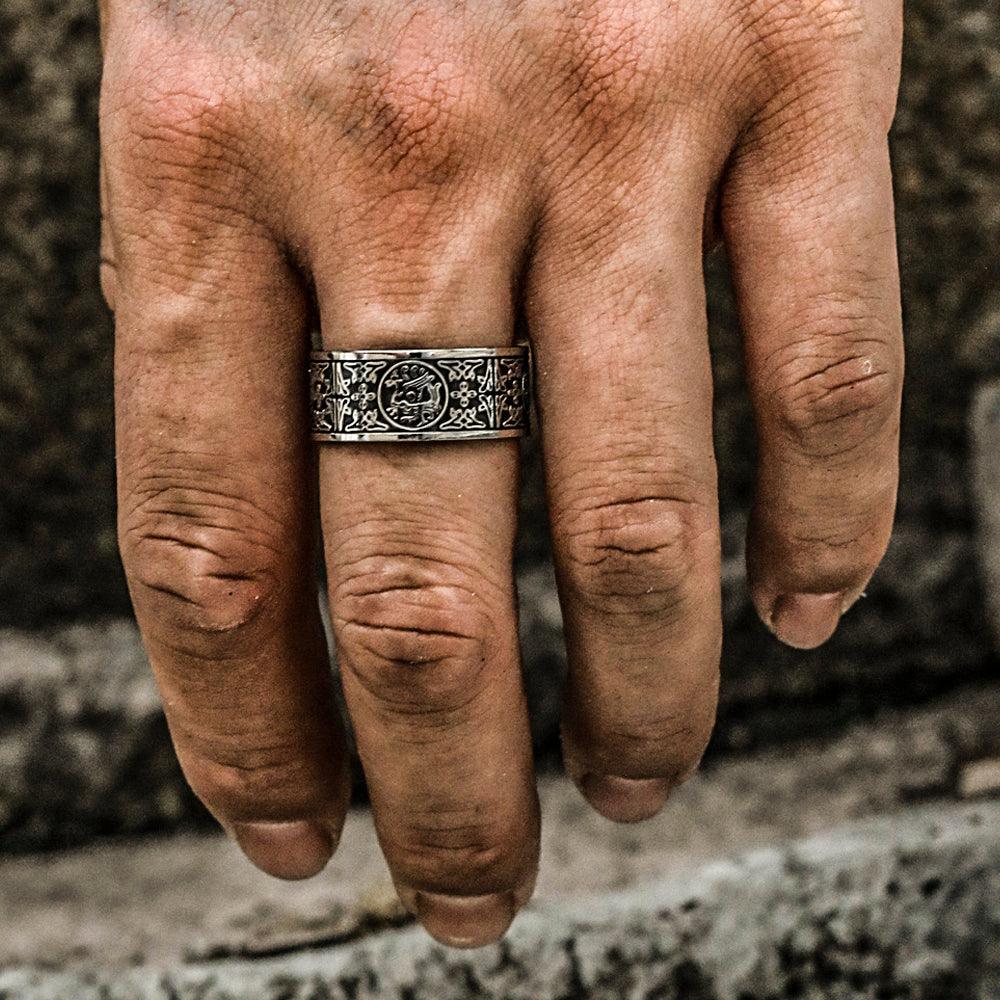 Four Ancient Beasts Stainless Steel Men&