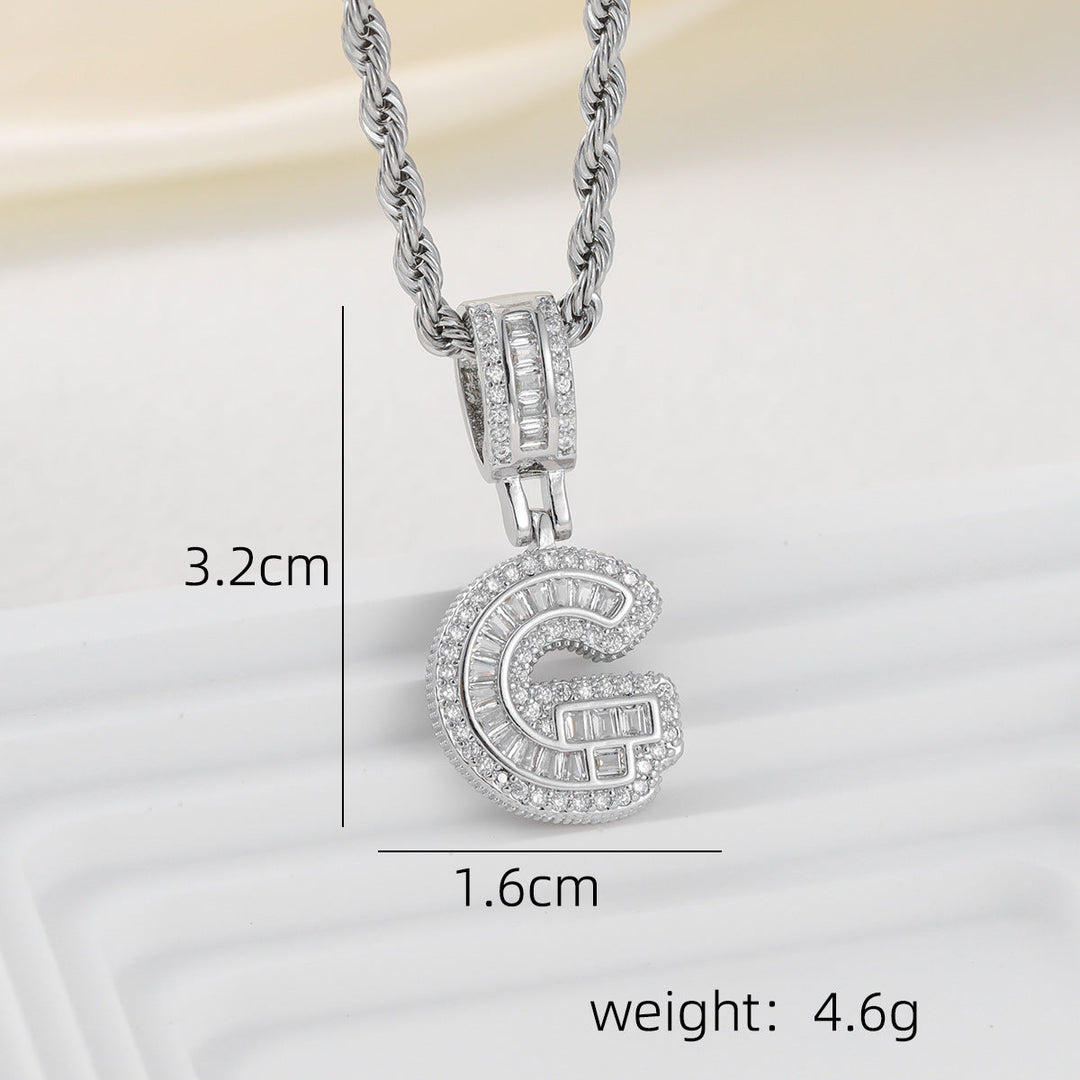 Alphabet Pendant Necklace