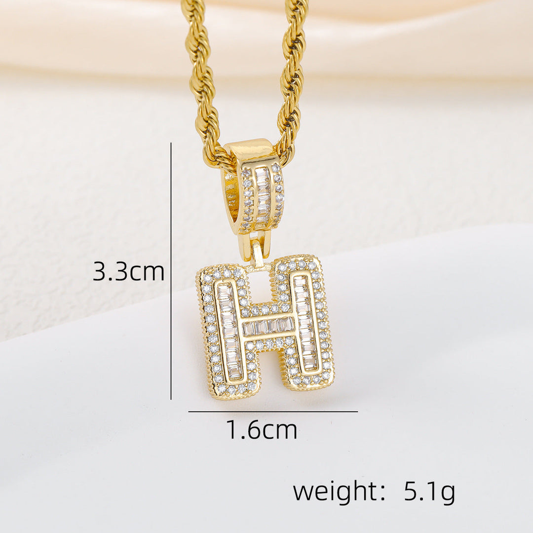 Alphabet Pendant Necklace