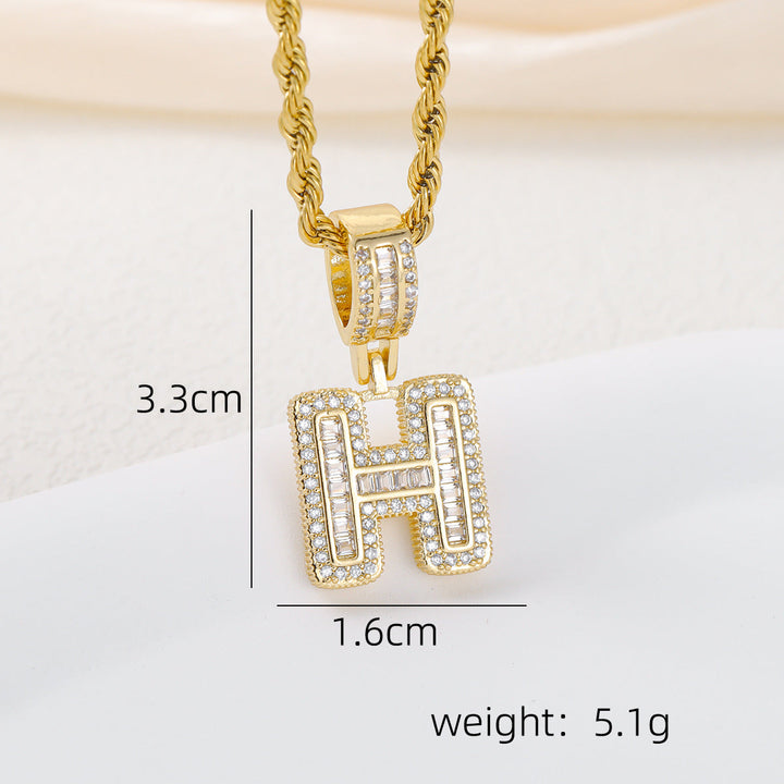 Alphabet Pendant Necklace