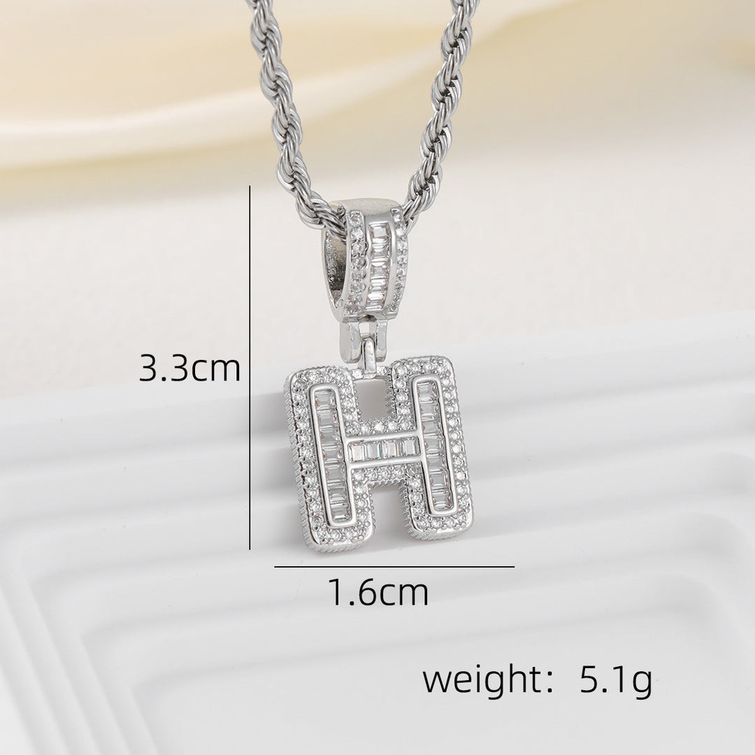 Alphabet Pendant Necklace