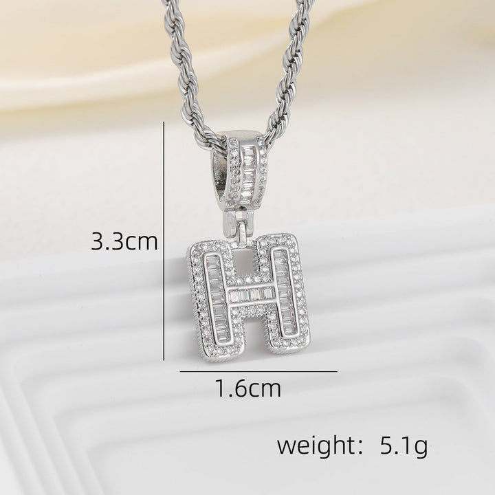 Alphabet Pendant Necklace