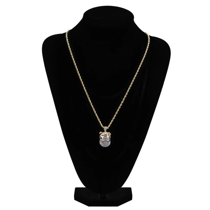 Gold Plated Pit Bull Pendant