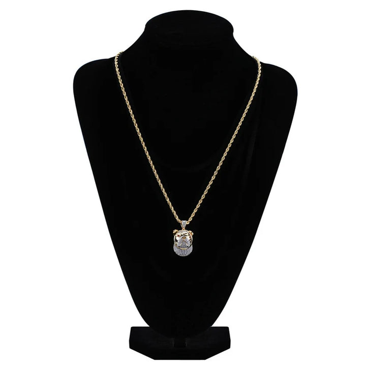 Gold Plated Pit Bull Pendant