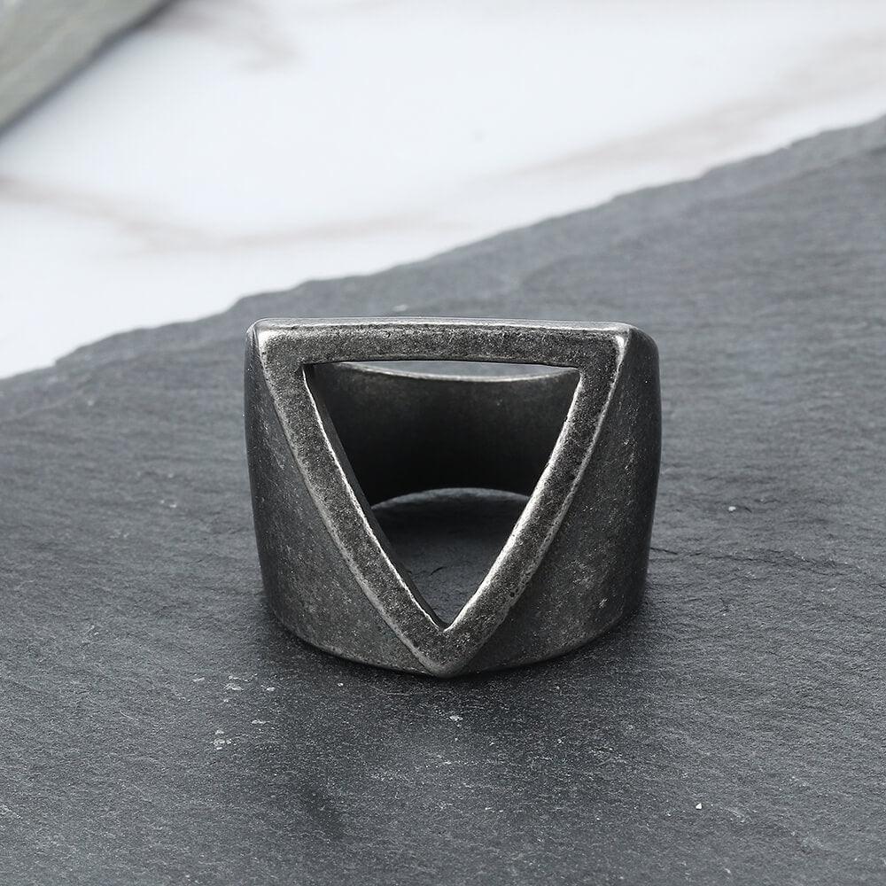 Hollow Triangle Stainless Steel Men&