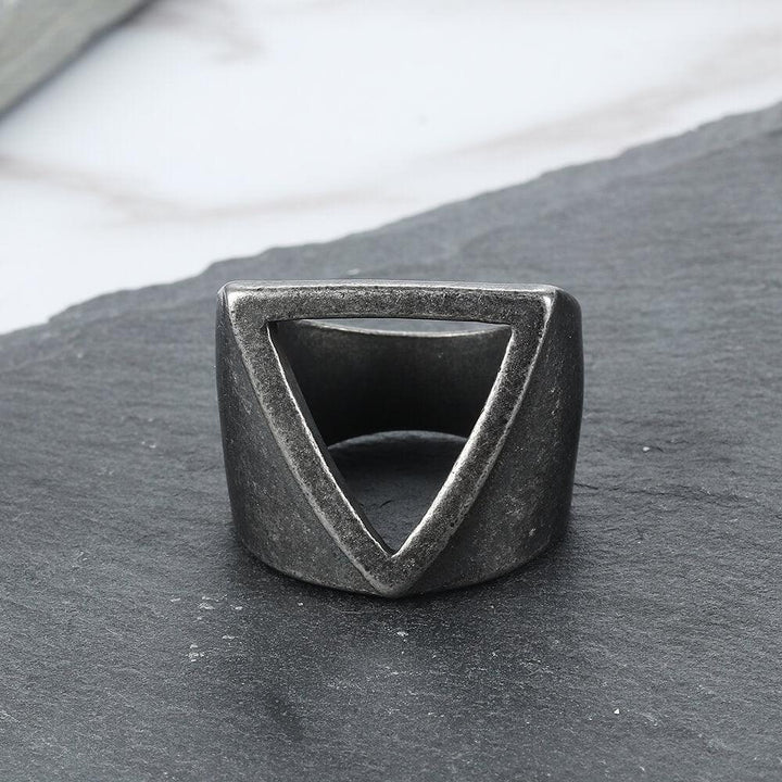 Hollow Triangle Stainless Steel Men&