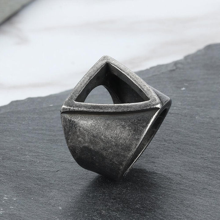 Hollow Triangle Stainless Steel Men&