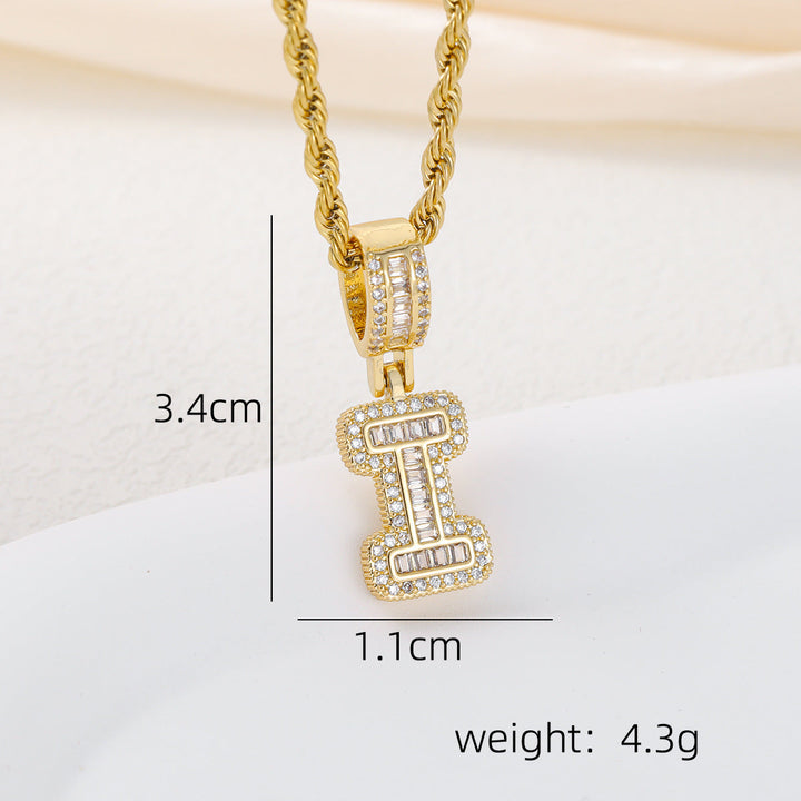 Alphabet Pendant Necklace