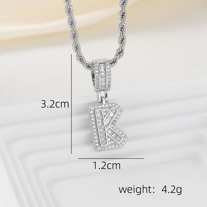 Alphabet Pendant Necklace