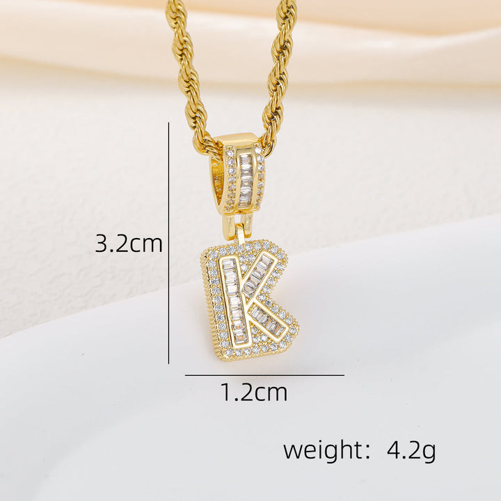 Alphabet Pendant Necklace