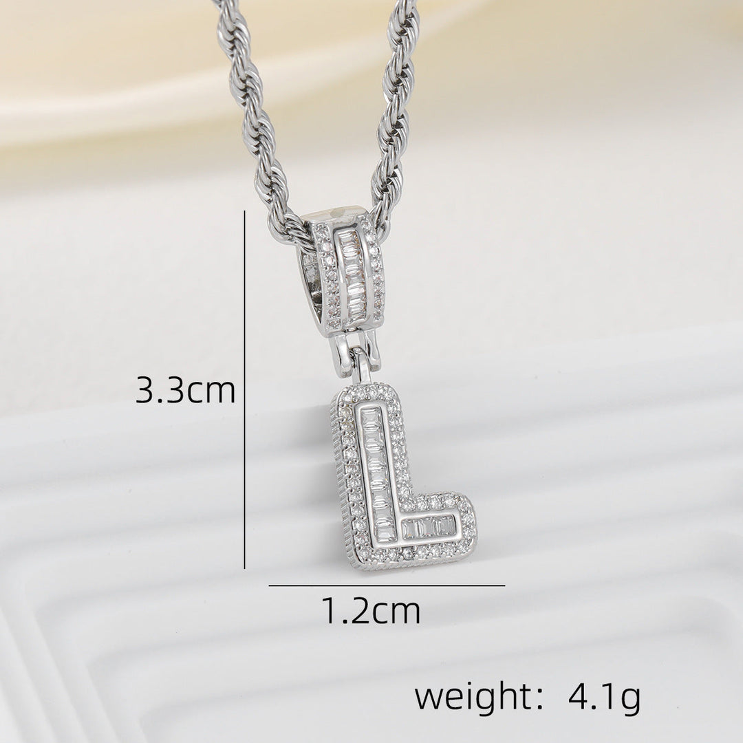 Alphabet Pendant Necklace