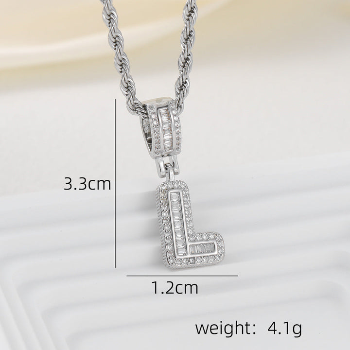 Alphabet Pendant Necklace