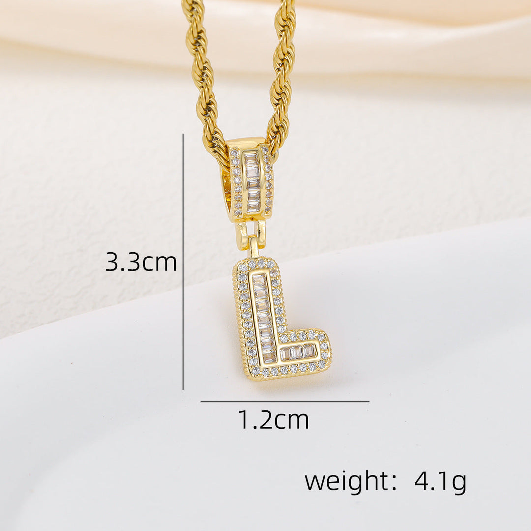 Alphabet Pendant Necklace