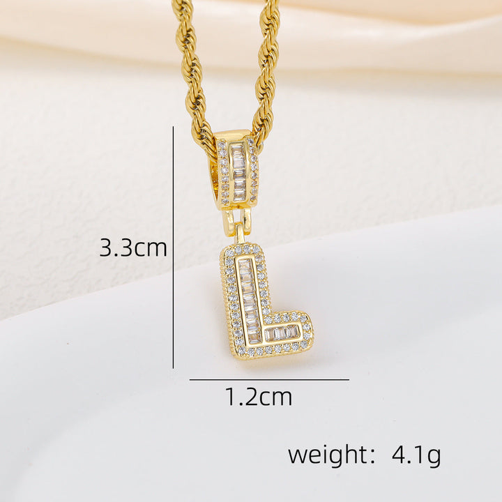 Alphabet Pendant Necklace