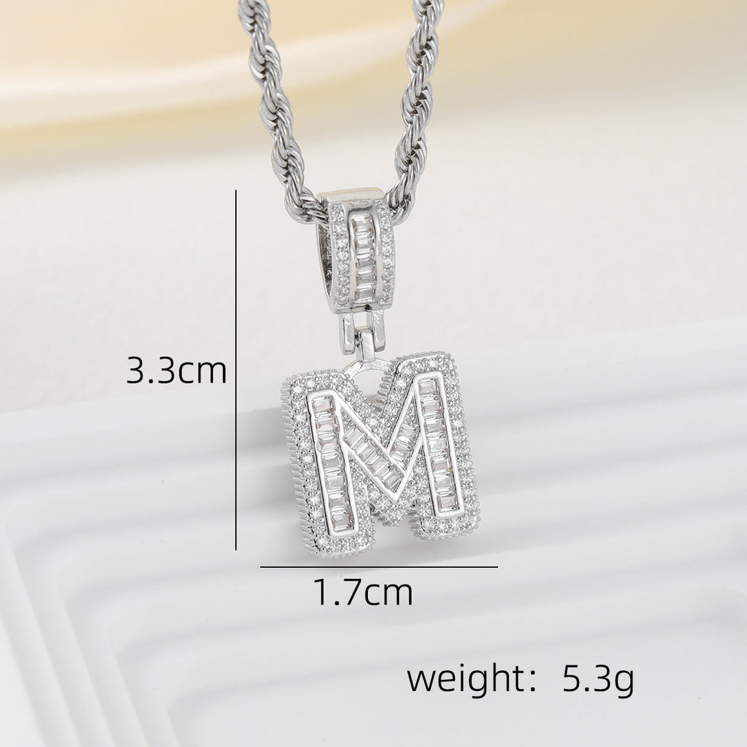 Alphabet Pendant Necklace