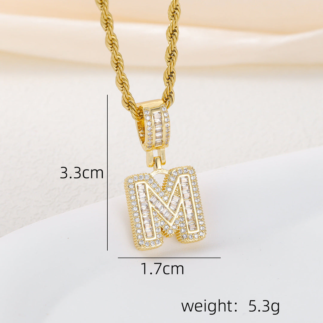 Alphabet Pendant Necklace