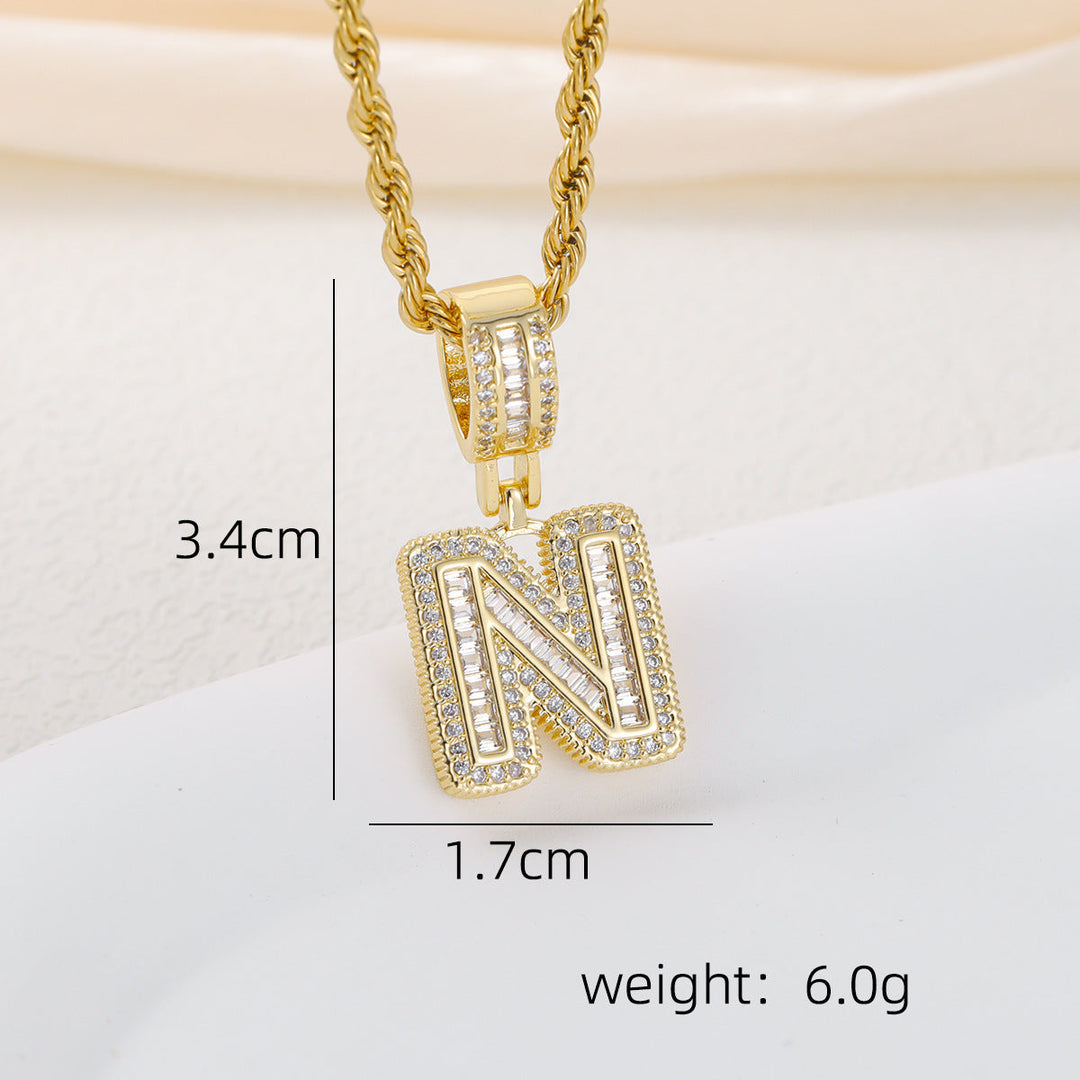 Alphabet Pendant Necklace