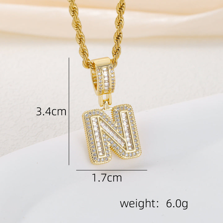 Alphabet Pendant Necklace