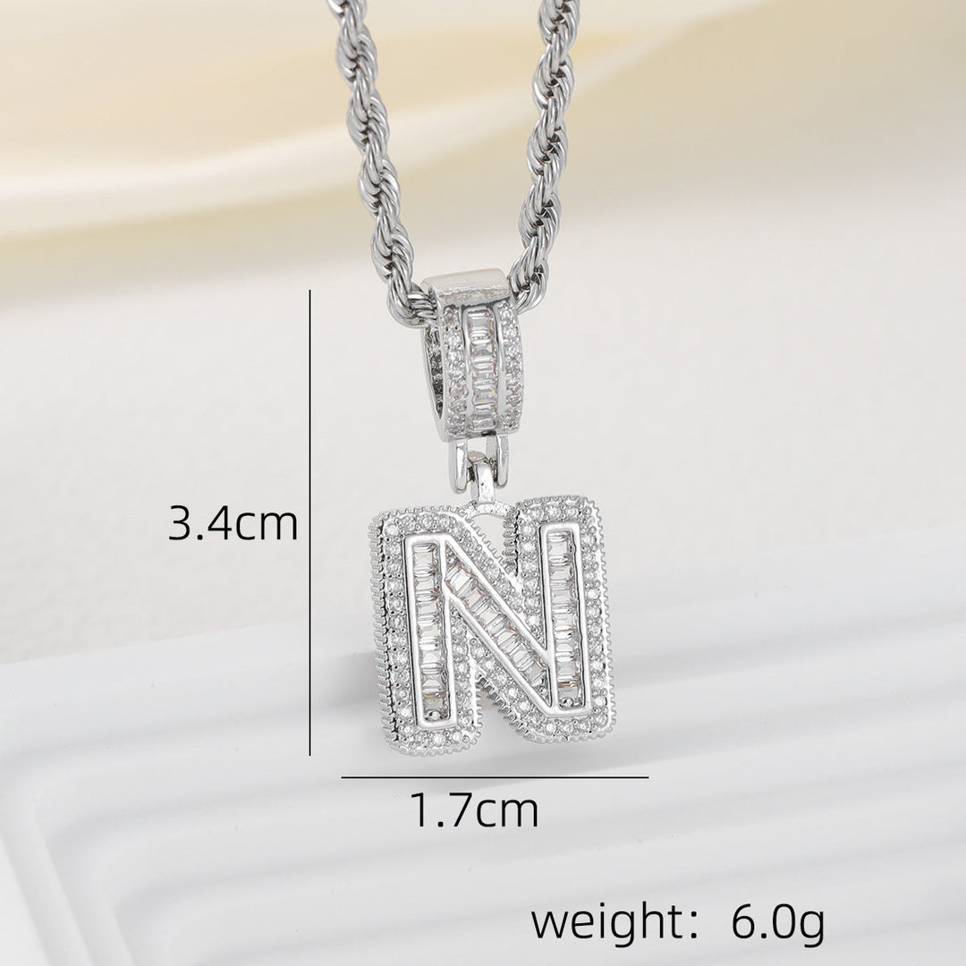 Alphabet Pendant Necklace