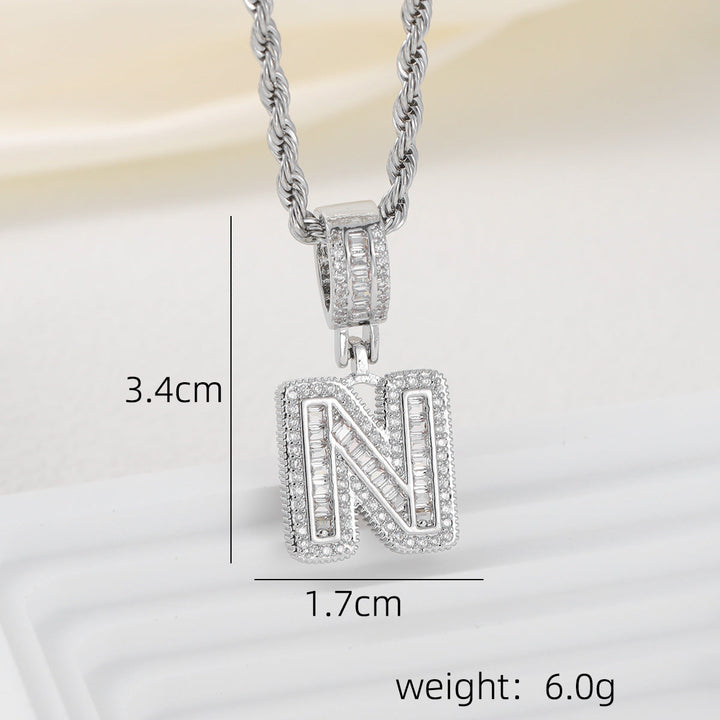 Alphabet Pendant Necklace