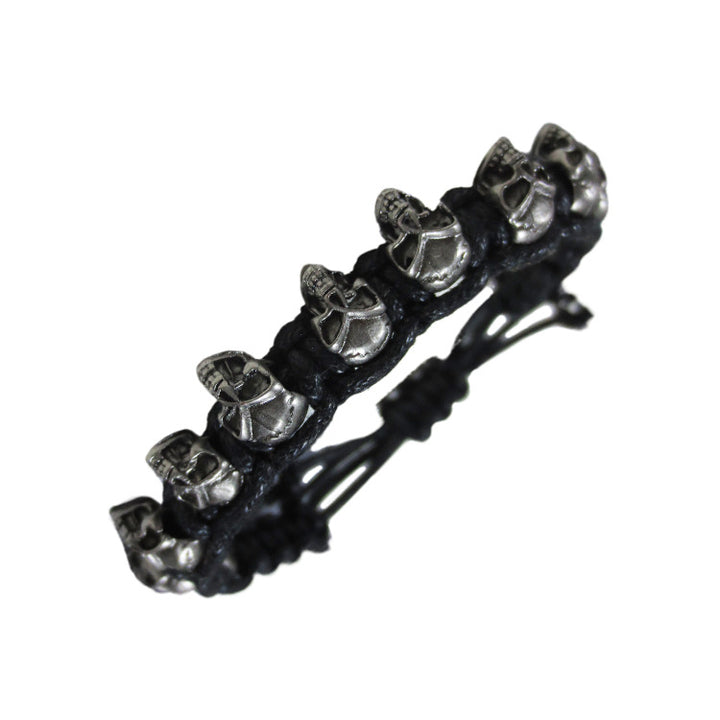 Vintage Skull Braided Bracelet