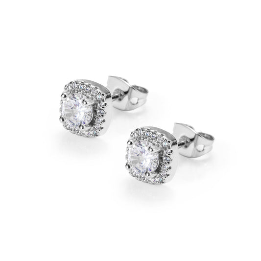 Super shiny zircon earrings
