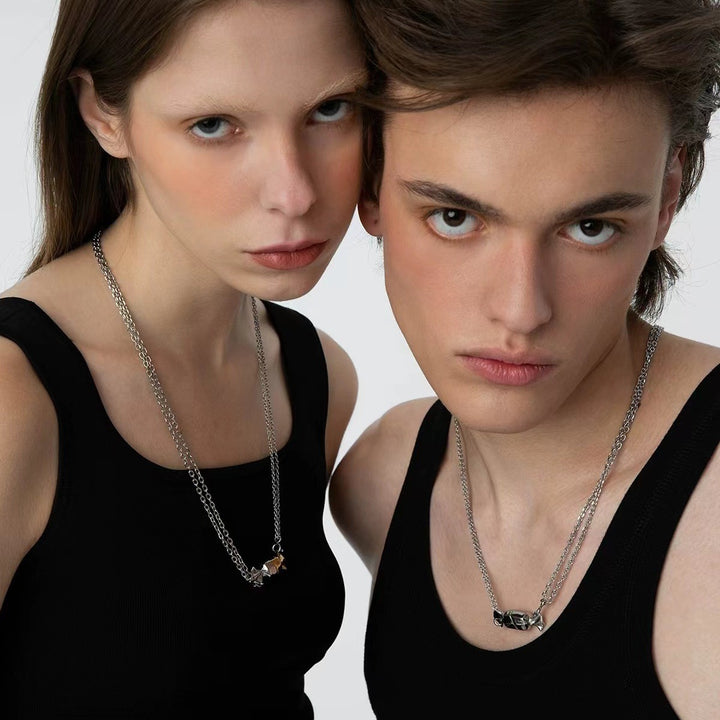 Magnetic Candy Couple Necklace