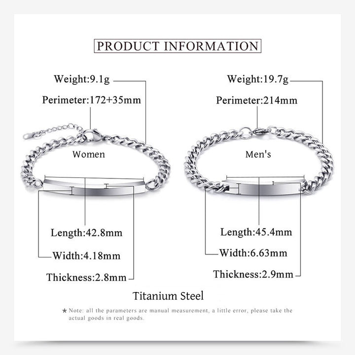 Customized nameplate bracelet