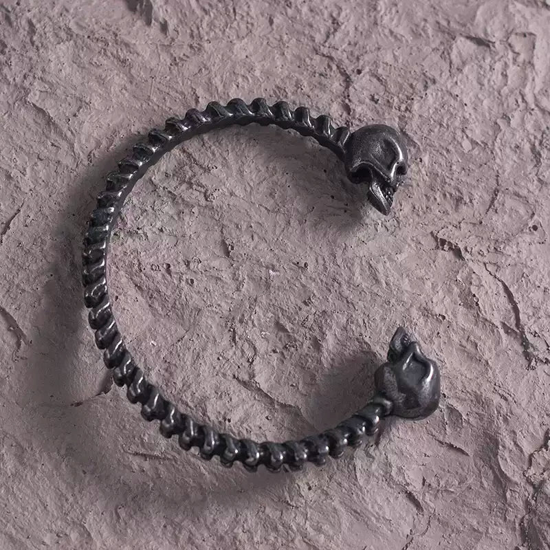 Dark Vintage Skull Spine Bracelet