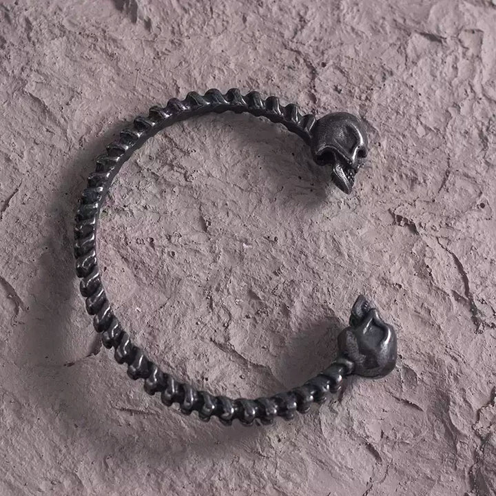 Dark Vintage Skull Spine Bracelet