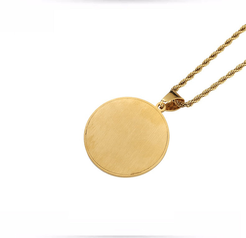 Praying Hands Medallion Necklace