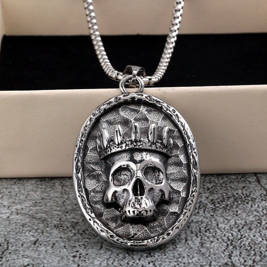 Crown Skull Necklace