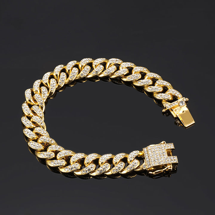18k gold Cuban bracelet