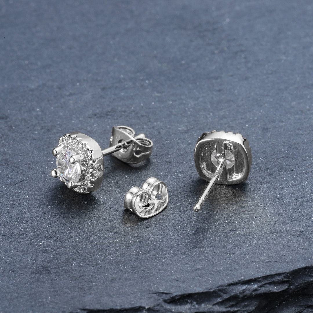 Super shiny zircon earrings